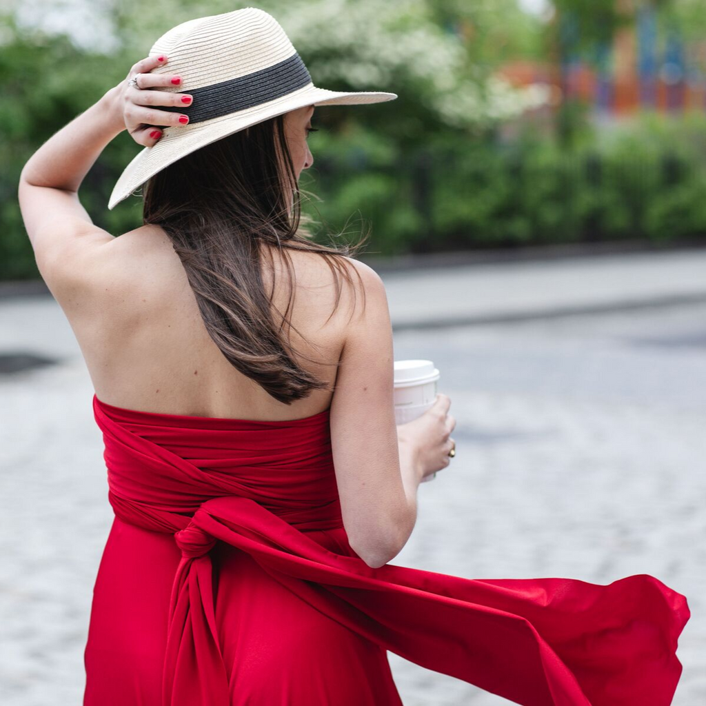 How to Wear a Bra Under a Backless Dress - How to Tie Your Backless Dress  Over Your Bra - Straight A Style